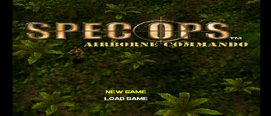 Spec Ops: Airborne Commando Title Screen